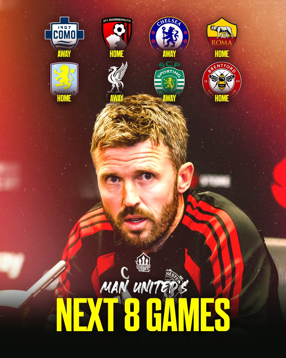 UnitedStandMUFC's tweet photo. How many wins, if any, from our next eight games? 💀 https://t.co/5TRCTO3E2q