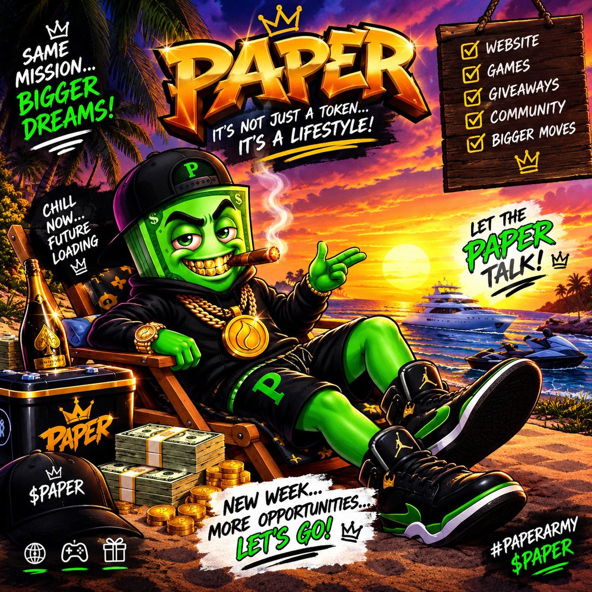 fushiguroofweb3's tweet photo. 🎰🔥 NEW JACKPOT GAME IS LIVE! 📄💰

Paper Army, it’s time to test your luck! 👀🚀 The new jackpot game is here, bringing more excitement and fun to the $PAPER community.

Jump in, play, and don’t miss out! 🎮🎁

LET THE PAPER TALK! 👑💚

#PaperToken $PAPER @Paperusdc https://t.co/vdz2zpdumk