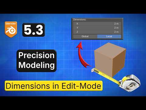 contentguild's tweet photo. Better dimensions management in edit more in #Blender 5.3  https://t.co/NqmV56wz9i https://t.co/gZSsJZ5fbo