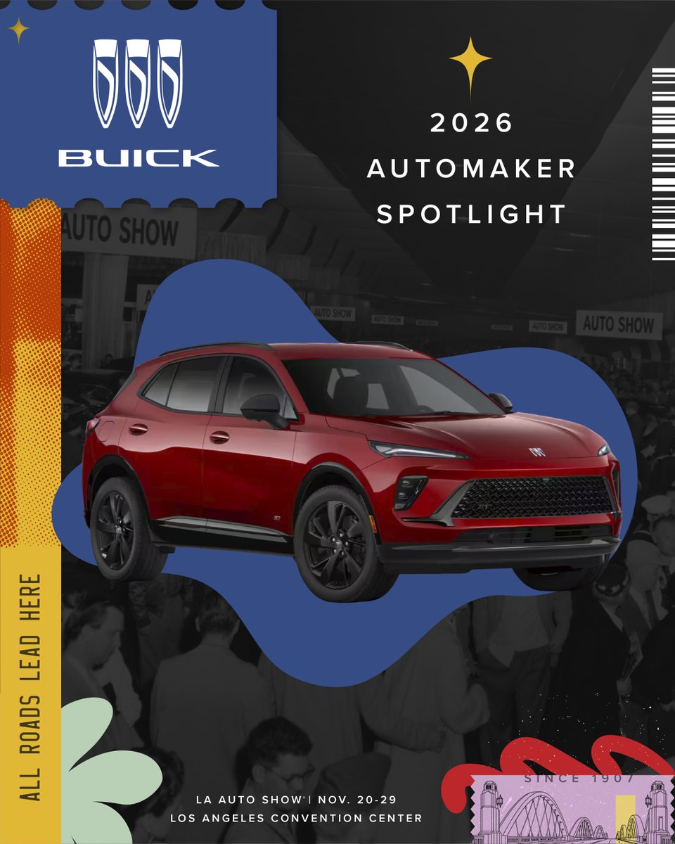LAAutoShow's tweet photo. 🔥 2026 AUTOMAKER SPOTLIGHT: Buick is pulling up to LA. 🔥

That tri-shield isn't just heritage; it's a signal that Buick's lineup is a serious head-turner.

#LAAutoShow #Buick https://t.co/PzguOLpYYn