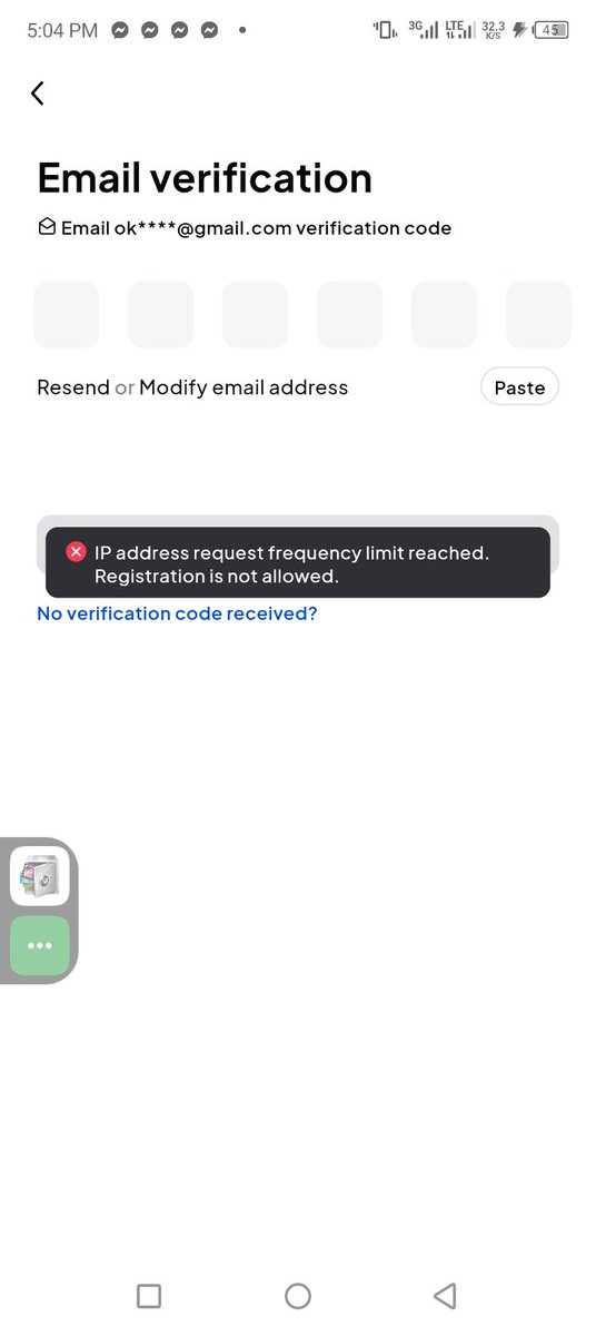 okaforchi6911's tweet photo. @ai_trading_frx This is what am getting anytime I want to register to toobit app https://t.co/De4YqYtUIg