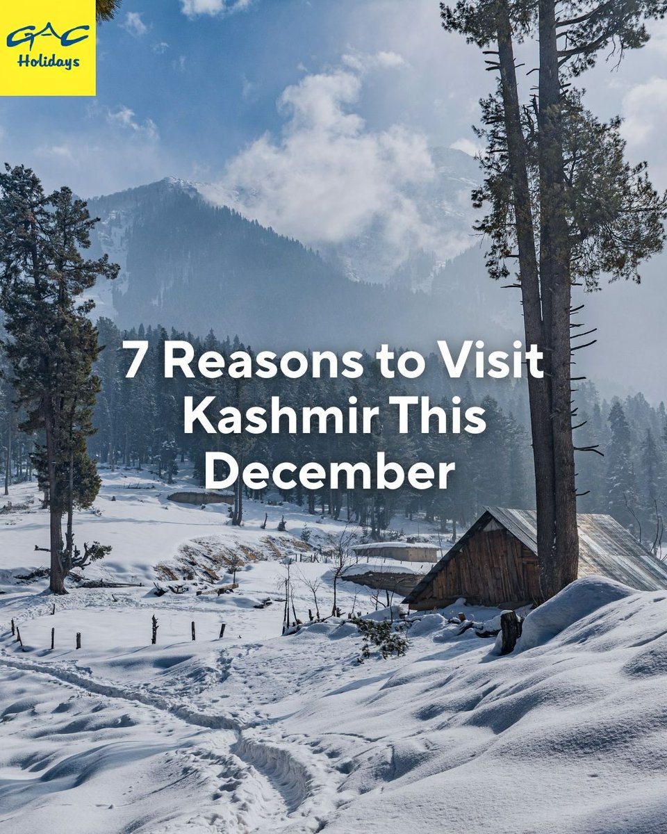 ZamNewstyle's tweet photo. Your perfect Kashmir escape awaits this December. Discover snow-covered valleys, serene lakes, and unforgettable mountain views. https://t.co/dM1GJScTaa