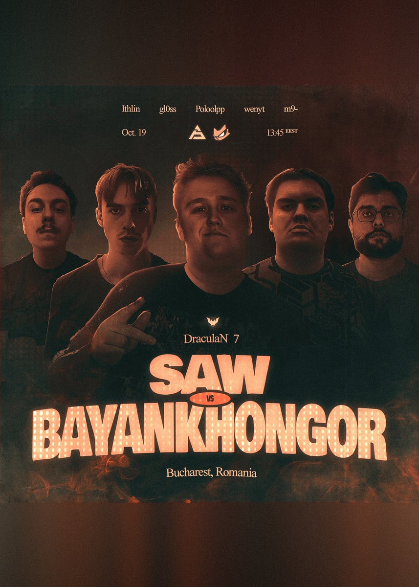 PolymarketCS2's tweet photo. 🧛 Bayankhongor, CS Twitter's favorite meme team, are in Bucharest for DraculaN Season 7.

They open against SAW tomorrow. FaZe, HEROIC and Eternal Fire are in the same event.

Traders put Bayankhongor's chance of winning DraculaN Season 7 at 37% 👇
https://t.co/MtFKx64iSw https://t.co/pU8LQQUJp4