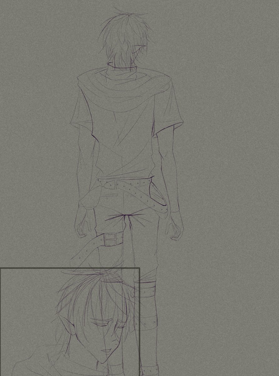 Antekuiper's tweet photo. Okay, I'm finally back to drawing the comic! And you can see a sketch of Mob's final redesign plus a funny little sketch I drew with Mob, Lookout, and Grox

#thatmob #Lookout3d https://t.co/WWmha1q4np