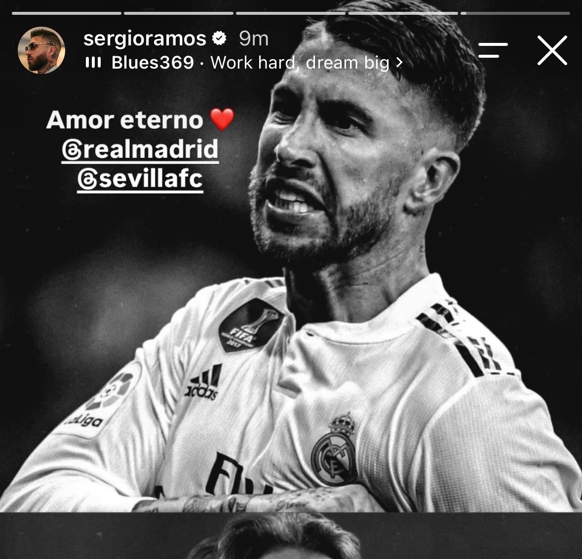 MadridXtra's tweet photo. 🤍🥺 Sergio Ramos on IG: “Eternal love.” https://t.co/bX19dgwo6t