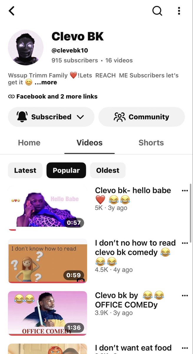 ClevoBk0's tweet photo. Thank you for 915 Subscribers let’s connect together https://t.co/B6gHwBsGDQ