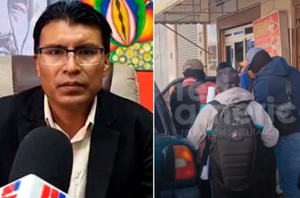 ZabalaThalia's tweet photo. #Seguridad / Este domingo Nilton Condori fue Aprehendido en la ciudad de El Alto, cuando se dirigía a realizar un ampliado en esa urbe.
Su aprehensión estaría relacionada con una denuncia presentada por el diputado Manolo Rojas contra Condori, yotros dirigentes. https://t.co/zovb4WZ8qA