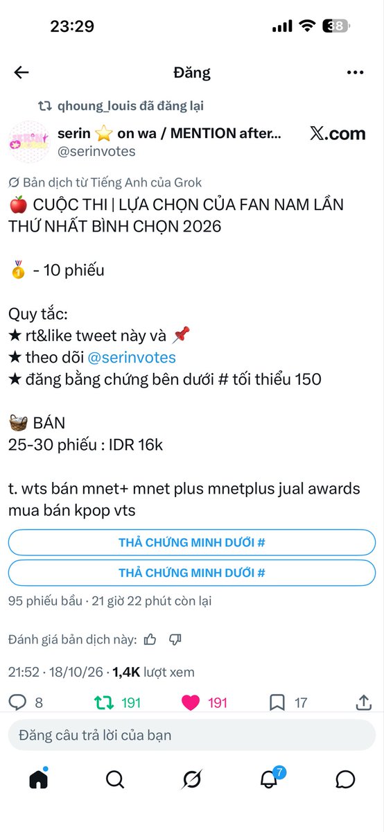chmories's tweet photo. @serinvotes tui vote cho #LNGSHOT #2026MAMAVOTE https://t.co/53bMCGlp2b