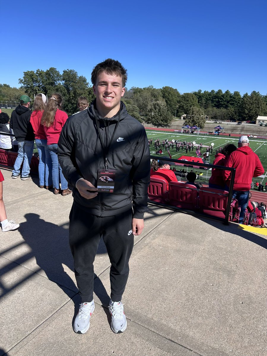 Micah_Hibbard's tweet photo. Had a great time watching @RavenFootballBC yesterday morning, thank you @CoachRoseIvey @CoachStrongBC @JoelOsborn_BC, i’m excited for what the future holds!

@StaleyFootball @StaleyRecruits @jeremycrabtree @ElevateRecruits https://t.co/YOENJ0x1En