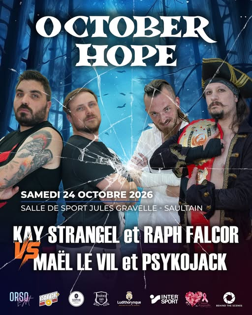 Dams_Chevallier's tweet photo. 🤼♂️ Main Event officialisé pour OCTOBER HOPE ! 💥
L'affrontement le plus attendu de la soirée est enfin confirmé : Kay Strangel & Raph Falcor feront équipe pour faire face à l'alliance redoutable de PsykoJack et du champion Maël le Vil !
#Wrestling #Catch #OctoberHope #MainEvent https://t.co/4zTPdNyMBc