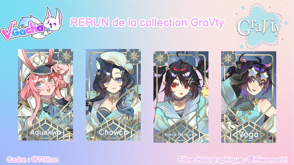 VGacha_bot's tweet photo. RERUN de l'édition limitée GraVty à partir de maintenant jusqu'au dimanche 25/10 !

Pour l'instant la commande super booster ne marche pas mais ça arrivera vite ! https://t.co/dpCRXTY1UR