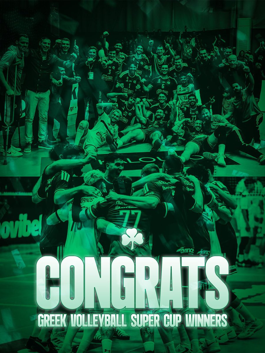 paofc_'s tweet photo. Congratulations to the super cup winners 🏆☘️

#PAOFC #Panathinaikos https://t.co/lm2R3lgJMx