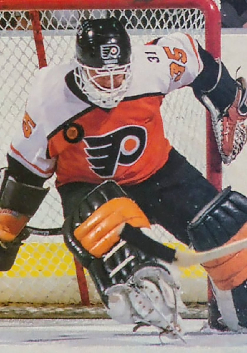 NHLart's tweet photo. Who is this goalie? 
(inspired by @oldhockeycards) https://t.co/SCeg0g0981