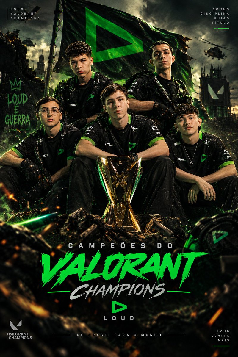 raffahdoc's tweet photo. Incrível como o tempo passa rápido somos Bi Campeões do Valorant Champions 🌎💚😎 @LOUDgg @loudinhos @loudgods https://t.co/it8pnDJYbC