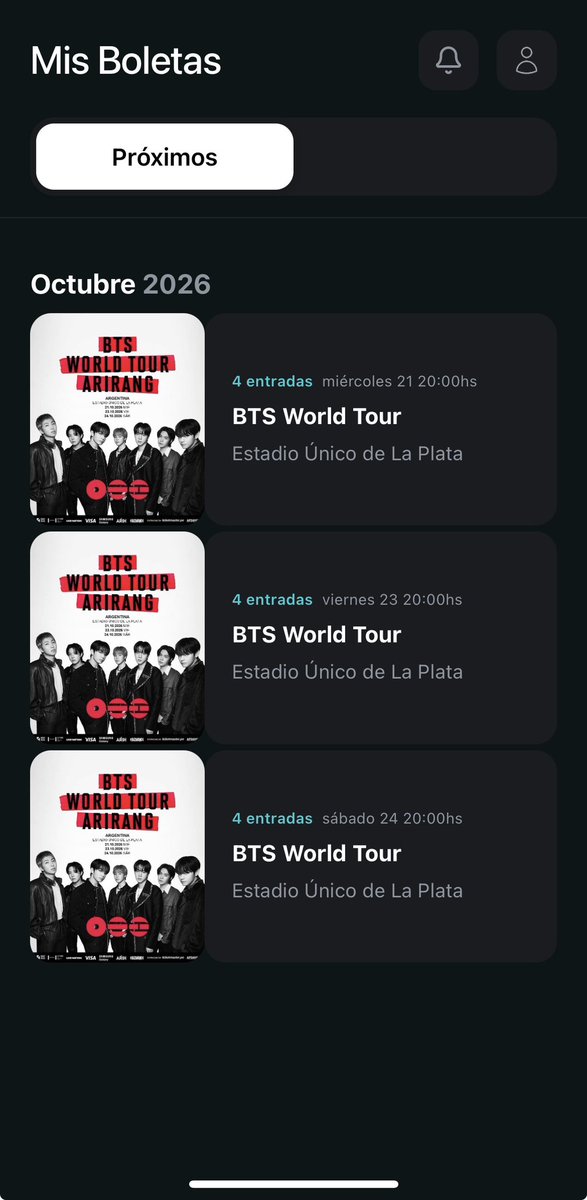 SK8wgg's tweet photo. ARMYs 💜 Tengo 4 entradas a la venta para el concierto de BTS en Argentina los días 21, 23 y 24 de octubre. Si les interesa, por favor envíenme un mensaje directo ahora.

 #방탄소년단  #BTSOTSARG
#BTS_WORLDTOUR_ARIRANG_LATAM
#BTS_WORLDTOUR_ARIRANG_BUENOSAIRES https://t.co/fhsc4eXH6Z