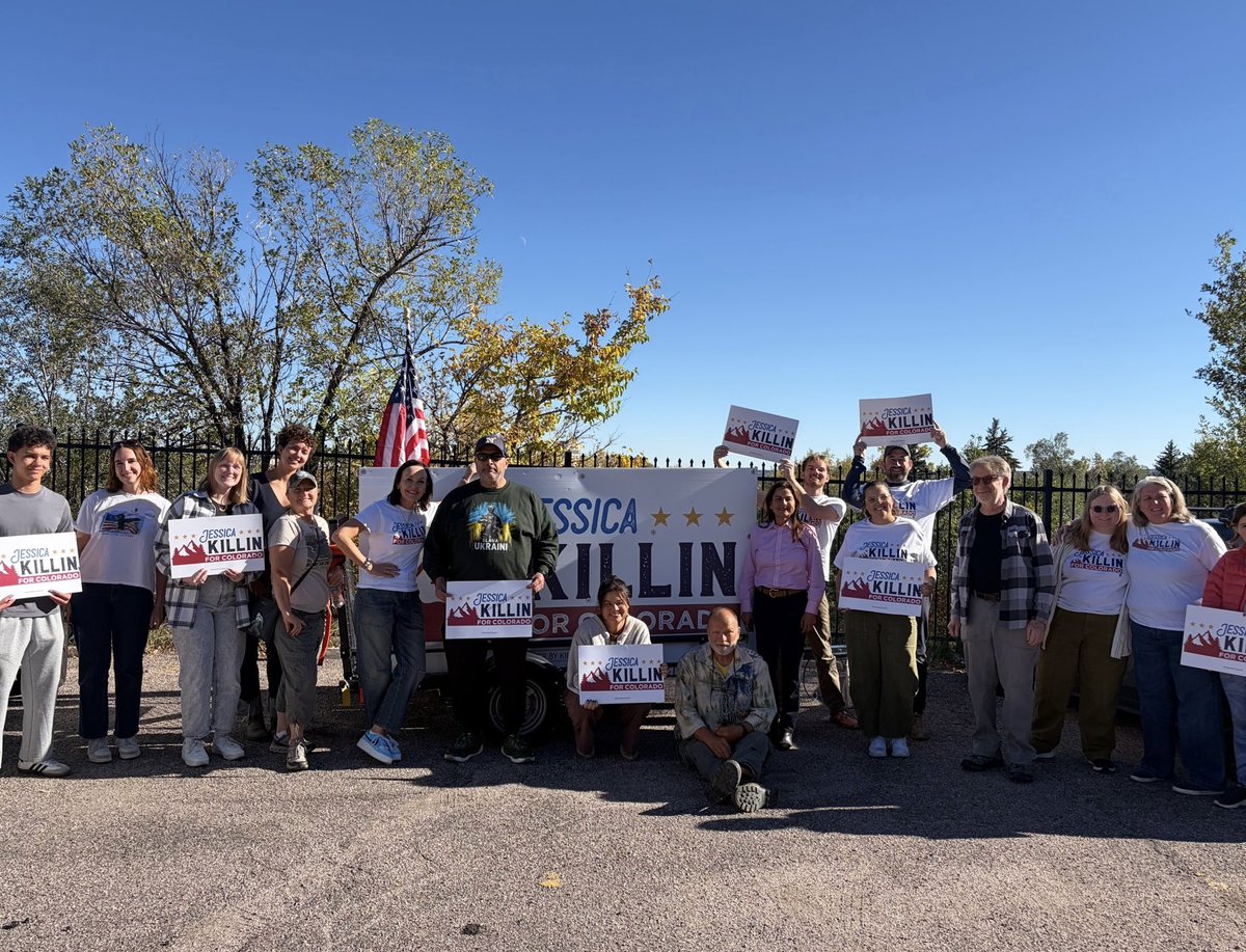 Nanette4CA's tweet photo. CO Springs came out yesterday to work the phones and knock doors for @killinforco! Jessica is a veteran and committed to public service and making life better for her neighbors in #CO05. Get out and vote to send Jessica Washington! https://t.co/RJ9bZaxWo7