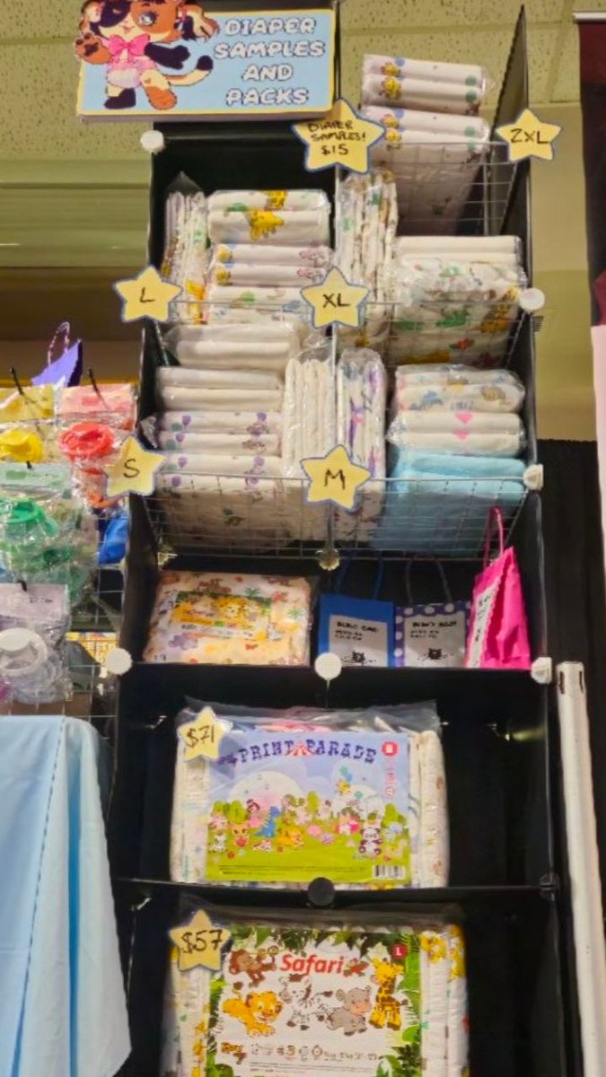 CrinkleKit's tweet photo. LAST DAY DIAPER SALE! 

Help us pack a little less for the trip home! 

20% OFF ALL diaper packs &amp; samples!

This deal is TODAY ONLY at TABOO Toronto! Don't miss your chance to stock up and save!

📍 Booth #123

#ABDL #TABOOToronto #Babyfur https://t.co/BHKmWkQupu