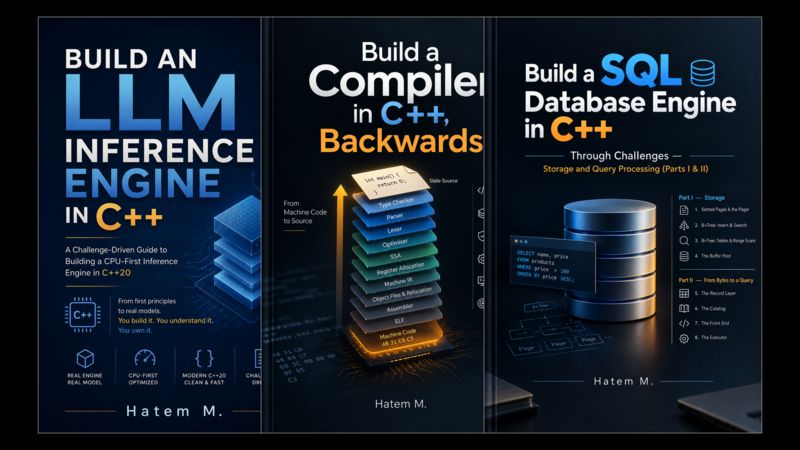 leanpub's tweet photo. Build C++: Compilers, Databases &amp; LLM Engines by Hatem M. is the featured bundle of ebooks 📚 on Leanpub!

Link: https://t.co/MEfbSfpxsi

#machine_learning #c_and_cpp https://t.co/JycCFXDMgl
