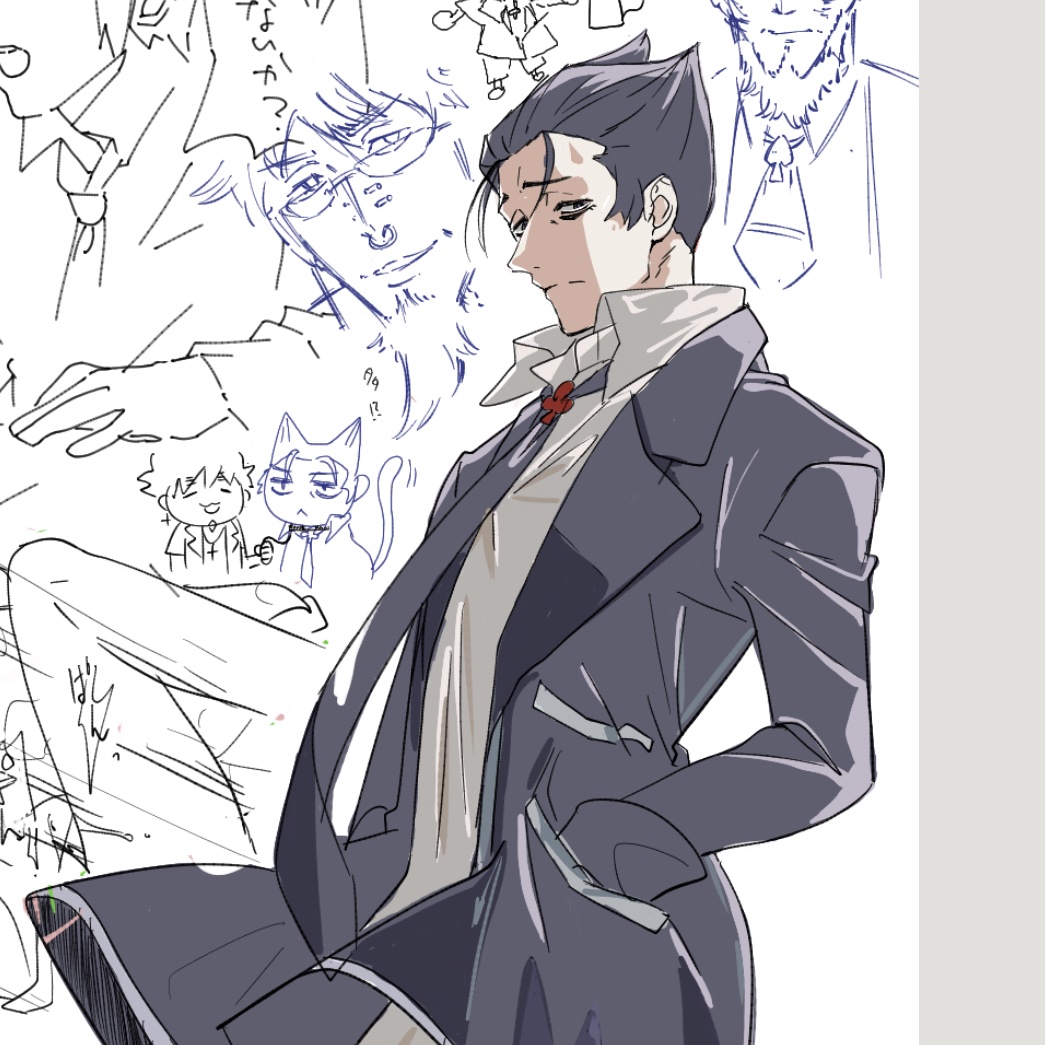 okkrslk's tweet photo. 絵茶の貝木さん https://t.co/y82fn2j0vU