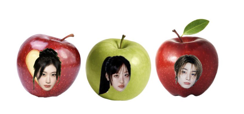 dlmluracha's tweet photo. when you’re all apples 🍎🍏
#chaeryeong #yves #jeongin https://t.co/A2QP14IOaw