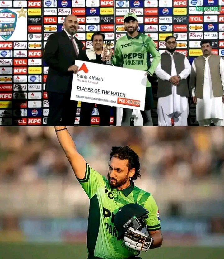 CricZonePCT's tweet photo. 🚨میچ کا ہیرو سلمان آغا! سنچری بھی بنائی اور میچ کے بہترین کھلاڑی کا ایوارڈ بھی اپنے نام کر لیا موجودہ وقت میں پاکستان ون کرکٹ کا بہترین پلیئر! سلمان آغا کی شاندار بیٹنگ، پاکستان کا فخر! 🏏🇵🇰
#Pakistancricket #PAKvsSL https://t.co/wZwRiAqrXw