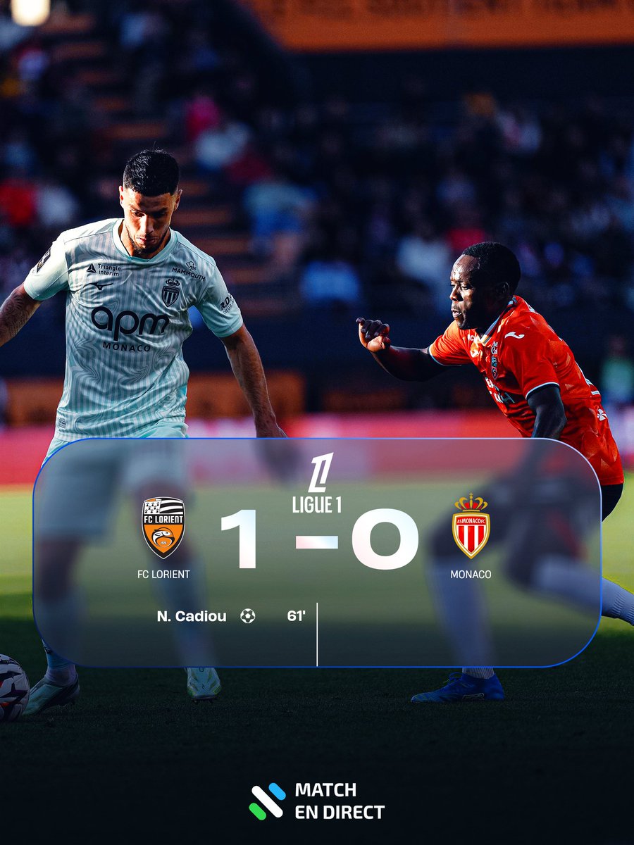 MatchEnDirectFr's tweet photo. 🚨 Monaco s'incline à Lorient ! https://t.co/NasOiWffEy