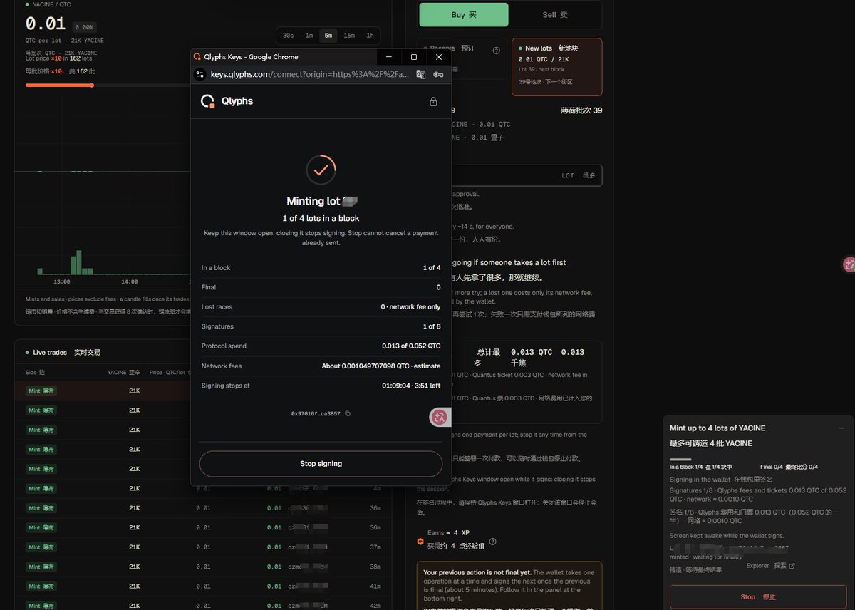 juisXdaddy's tweet photo. team @qlyphsxyz keep shipping
V2 runs very smooth
it has resolved the gas war issue and even supports multi minting. 
The team is highly focused on technology, though they are a bit weaker to marketing. 
The trench should give them another chance. https://t.co/F1Fom1SE7z