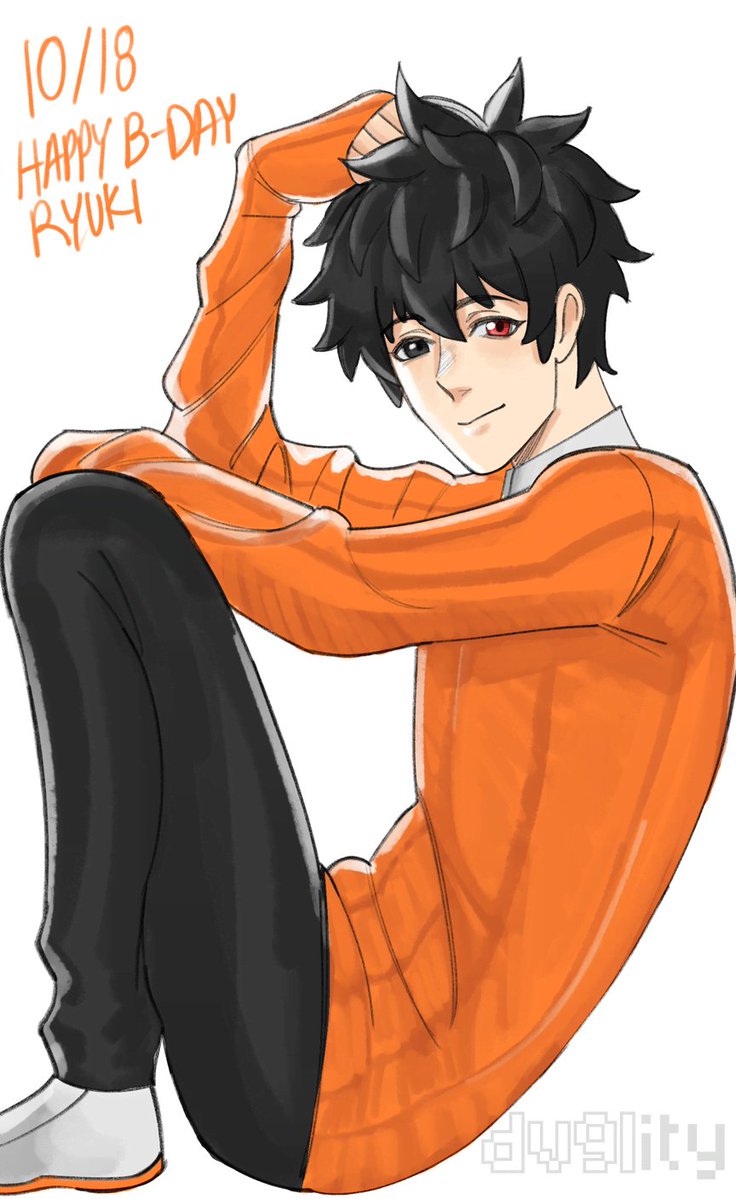dv9lity's tweet photo. [ aitsf ] obligatory ryu-birthday art #RyukiBday2026 https://t.co/XGSd2Sb2Ze
