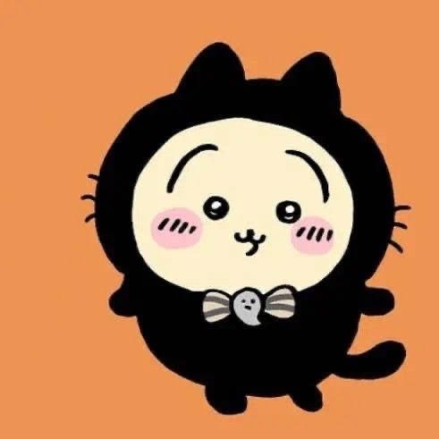 tanijrou's tweet photo. Chiikawa, Hachiware, and usagi as black cats is my favorite thing ever https://t.co/Z7YjioySxJ