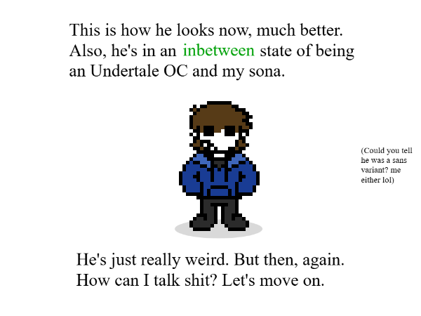 DanielIg59859's tweet photo. So, very bored.

I'm gonna talk about my Undertale AU I made when I was a dumb child. In which the cast was my family and I was Sans, and it was truly a story lmao

"UNDERDAN"

(why am I doing this? why not) #undertaleAU #butbarely

(none of my family look like that btw lol) 1/? https://t.co/olGJLu4Oxh