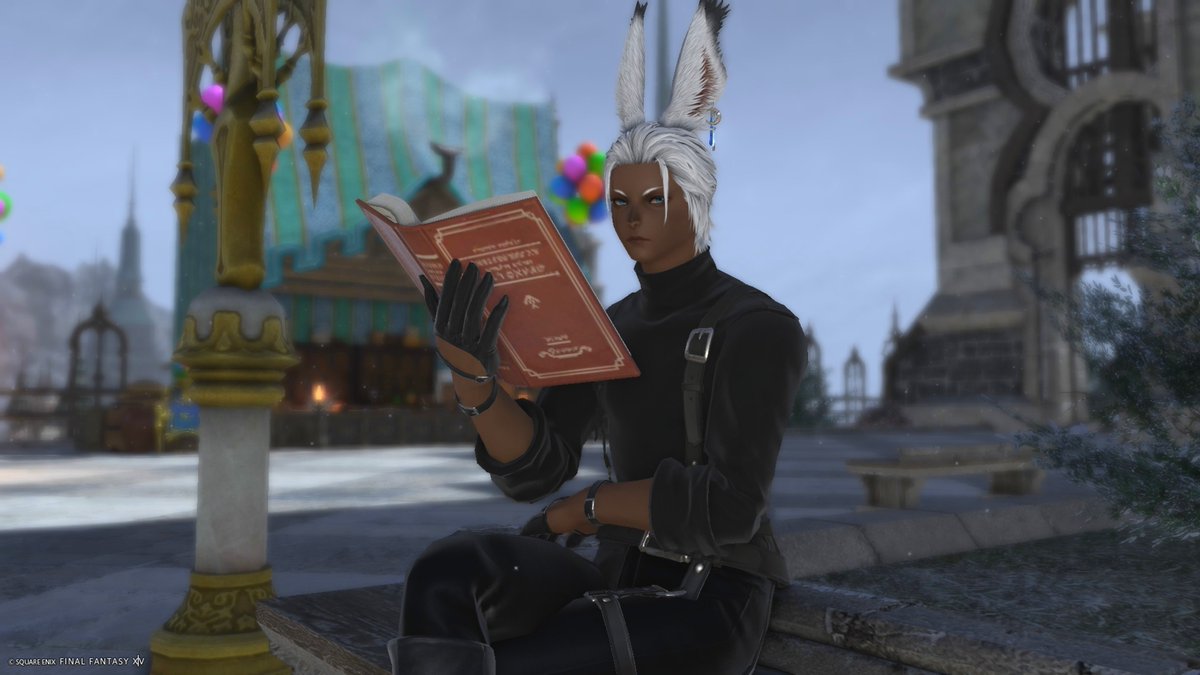 kuri_ff14's tweet photo. 本を読むエモートGETした！！ https://t.co/HTaRJLvPty