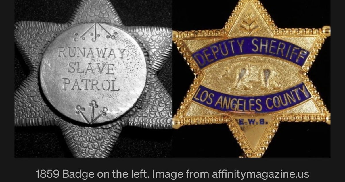 TruthSeeker4u2's tweet photo. YOU CANT ARGUE WITH FACTS your only LYING 🤥 to yourself. 
Slave patrols in the American South were explicitly racist systems designed to enforce the institution of slavery and maintain white supremacy. https://t.co/5zUiURgLDi