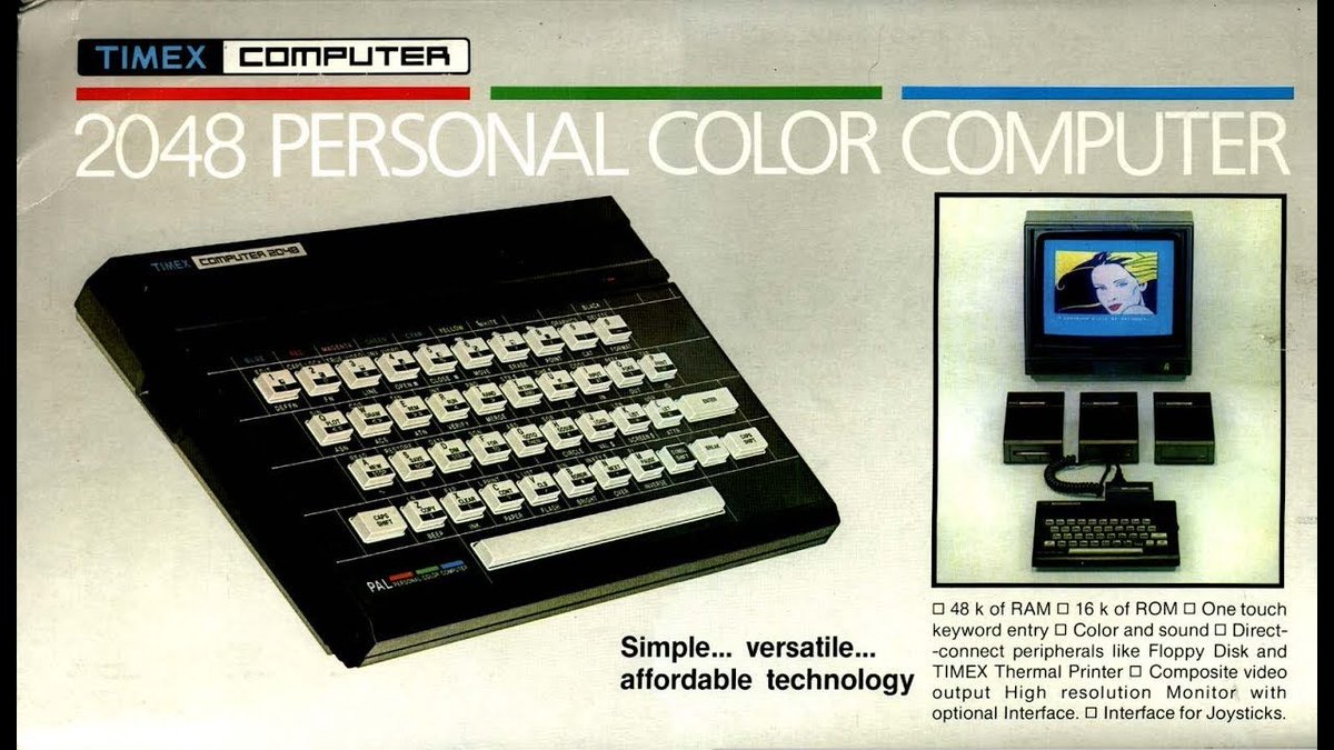 Golden_Slumb's tweet photo. The Speccy crossed the Atlantic, too: in the United States it was sold under the Timex brand. #ZXSpectrum #RetroGaming

BACK THE BOOK: https://t.co/YXBVezDvvx https://t.co/hMhdbviRqc