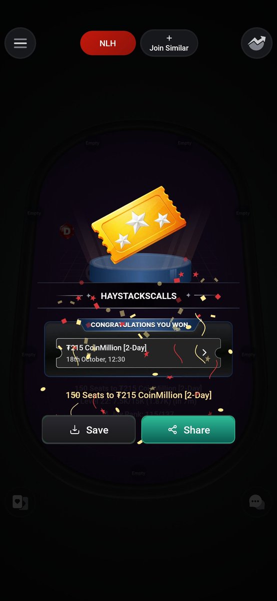 PokerPl62891429's tweet photo. Winner Winner chicken dinner! @CoinPoker_OFF even has #freerolls daily to try and satellite in. The #coinmillion runs evey Sunday now. So grateful! https://t.co/buuCvONJkO