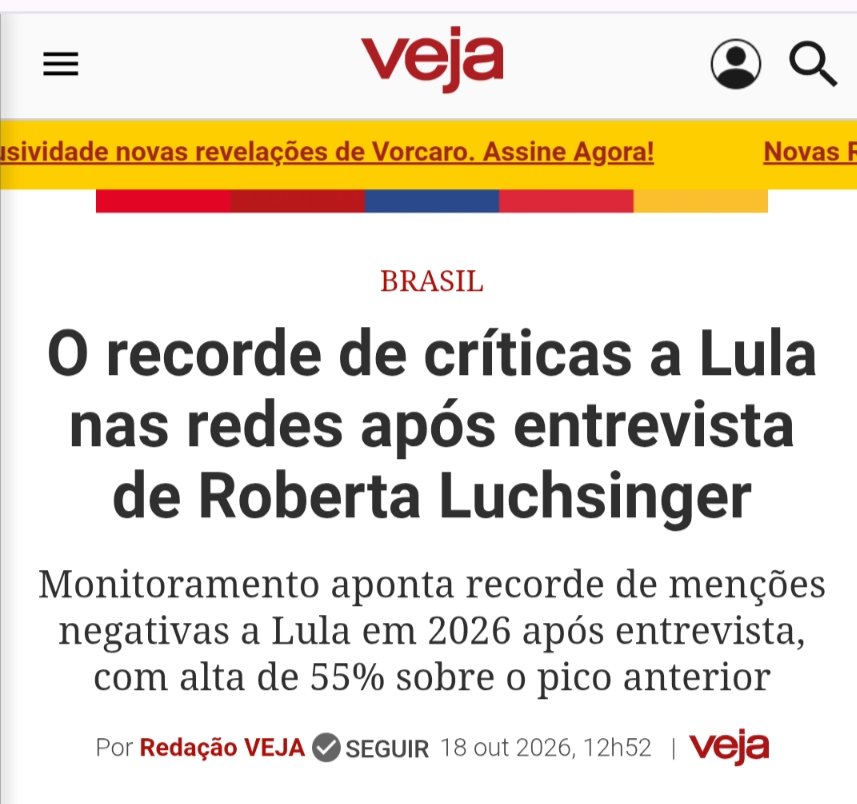 pfigueiredo08's tweet photo. Depois dessa entrevista, quem vota no Lula perdeu a dignidade de vez. https://t.co/OgnAqRfDwJ
