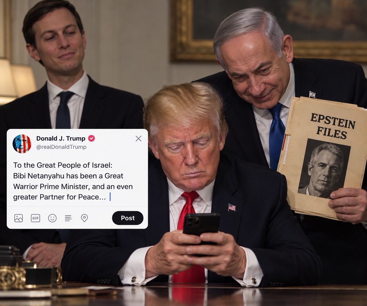 Heebville's tweet photo. @netanyahu @realDonaldTrump we all know why he’s endorsing a war criminal https://t.co/Q0hO8u7r6w
