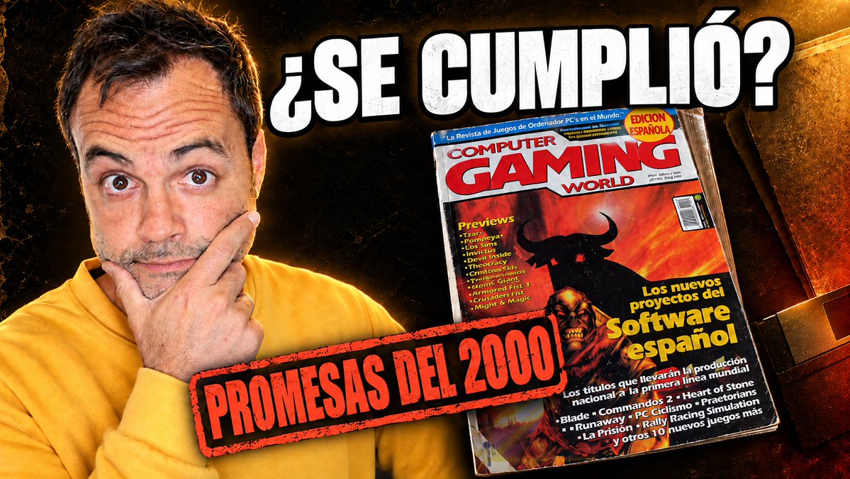 PCBIGBOXRETRO's tweet photo. En el 2000 se prometía una NUEVA EDAD DE ORO para el videojuego español 💪
¿Se CUMPLIÓ esta PROMESA?

https://t.co/bbOnweWyK8

Por fin volvemos con este pedazo de vídeo.
¡No te lo pierdas! https://t.co/SKrJjDAuPj