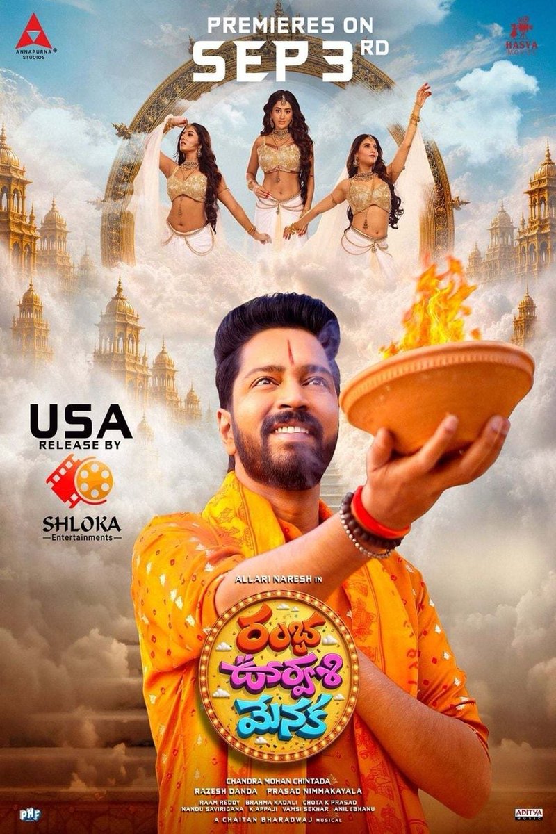 NSKkirangupta's tweet photo. Prime @allarinaresh range kadhu gaani routine old template aina naku ee movie nachindhi. Inkonchem comedy dose penchi unte hit ayyedhi. R,u,m entry nundi pre climax varaku comedy Bagundhi. Amma sentiment 👎. #Rambhaurvasimenaka https://t.co/72JjA7iZ6i