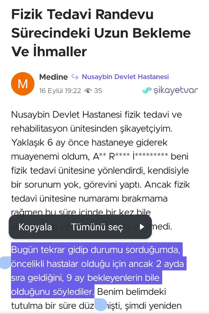 Amesis0's tweet photo. @saglikbakanligi @drmemisoglu Hastalar aylarca fizik tedavi ünitelerinde sıralarının gelmesini bekliyorlar. Binlerce fizyoterapist ise atanmayı bekliyor.... #5000FizyoterapistAtaması https://t.co/dEz4SmKK0b