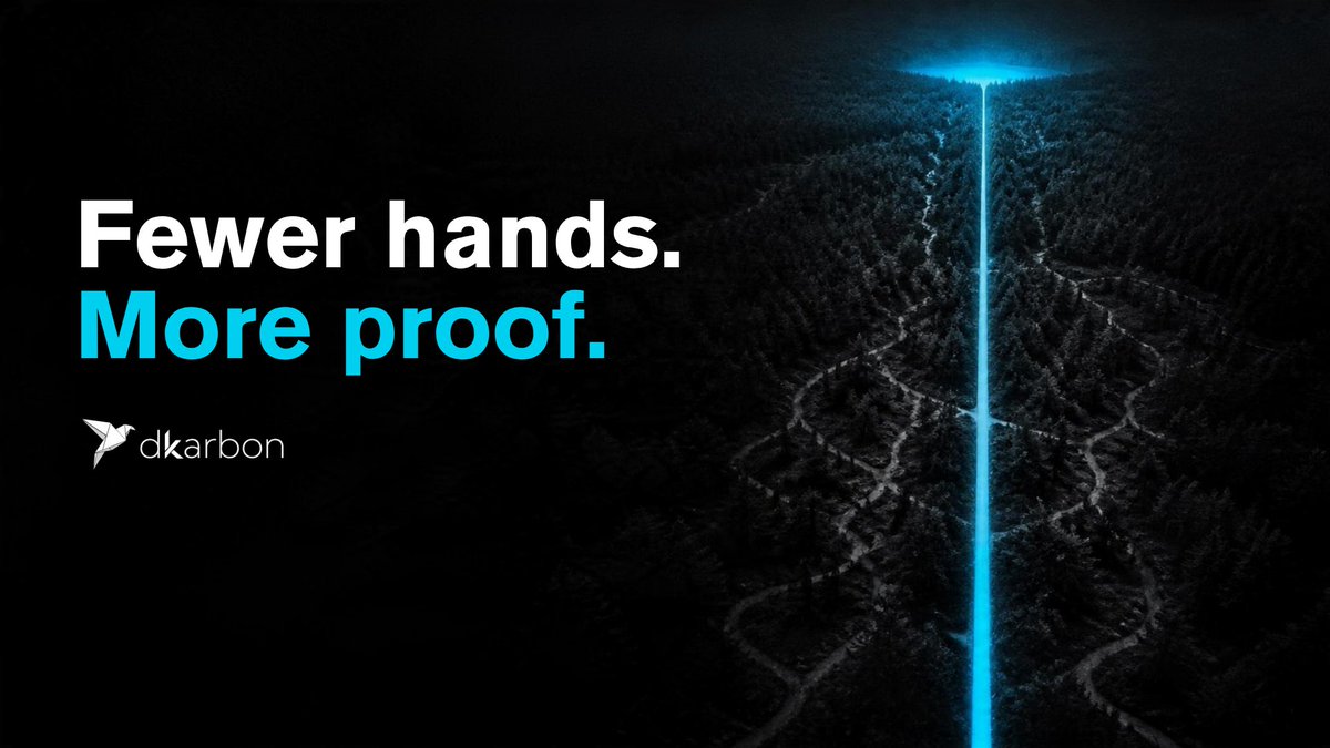 dkarbon_green's tweet photo. Trust used to require intermediaries.
On-chain, it rests on proof. 

#dkarbon https://t.co/zT2OUCX15b