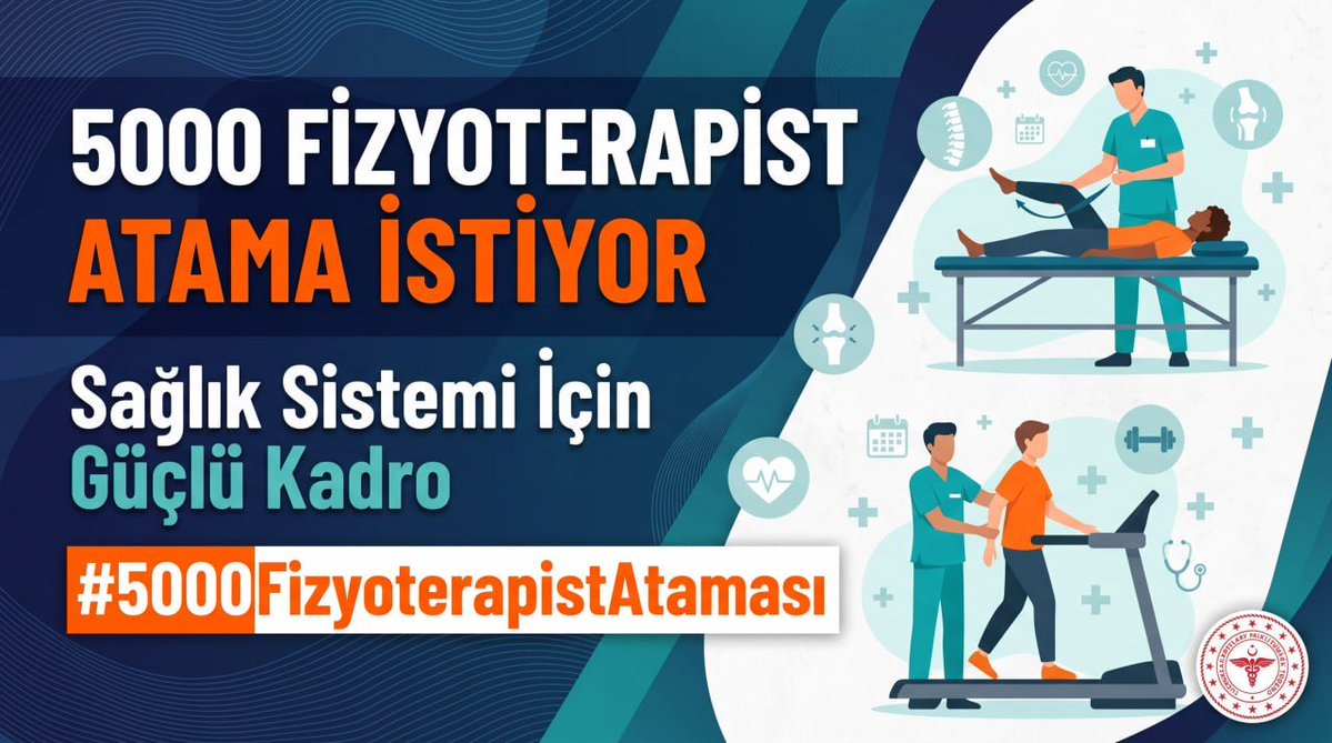 eylulldenzz's tweet photo. @saglikbakanligi @drmemisoglu Fizyoterapi bir lüks değil, temel bir sağlık hakkıdır. Erken müdahale ve doğru rehabilitasyon hayat kurtarır. Sağlık ordumuz fizyoterapistlerle güçlensin!
#5000FizyoterapistAtaması
@drmemisoglu https://t.co/z9Lg7qLmU2