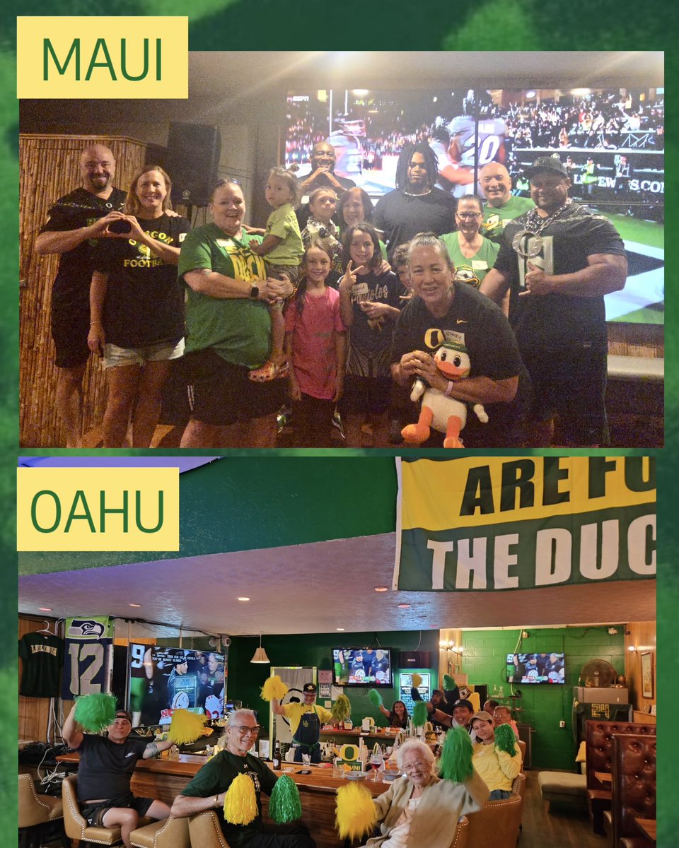HawaiiDucks's tweet photo. Gritty win for our Ducks late last night after a tough week in Oregon. Our hearts are with our Bend ohana & we send aloha to all those hurting. ๐ซถ Mahalo to our @UOAlumni Hawaii Ducks who joined our watch parties on Maui & Oahu!
#goducks #hawaiiducks #oregonfootball #uoalumni https://t.co/hpxLwU9VSh