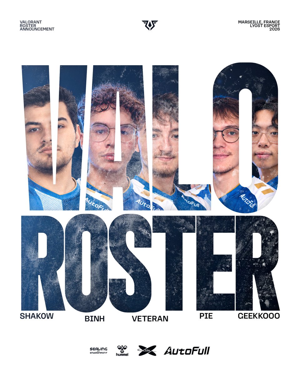 lyost_esport's tweet photo. Nous sommes de retour sur Valorant 🫡

On les retrouve dès demain avec le Spike Series comme première échéance #LYOSTWIN 💙🤍 https://t.co/WYzUK3tC8h