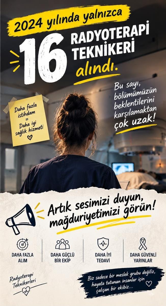 defnedudukaplan's tweet photo. Bir bölüm, binlerce umut, 2024’te sadece 16 atama! Sesimizi duyun, mağduriyetimizi giderin! #Radyoterapiye500Atama
@saglikbakanligi @drmemisoglu
@memetsimsek https://t.co/UH8v091EeX