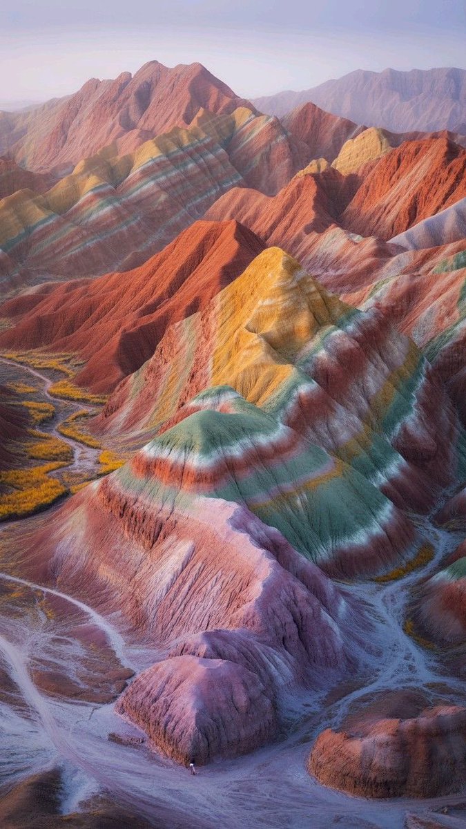 viewsoff's tweet photo. Rainbow Mountain, Peru 🇵🇪 ⛰️ 🌈 https://t.co/DUJcrstZiC