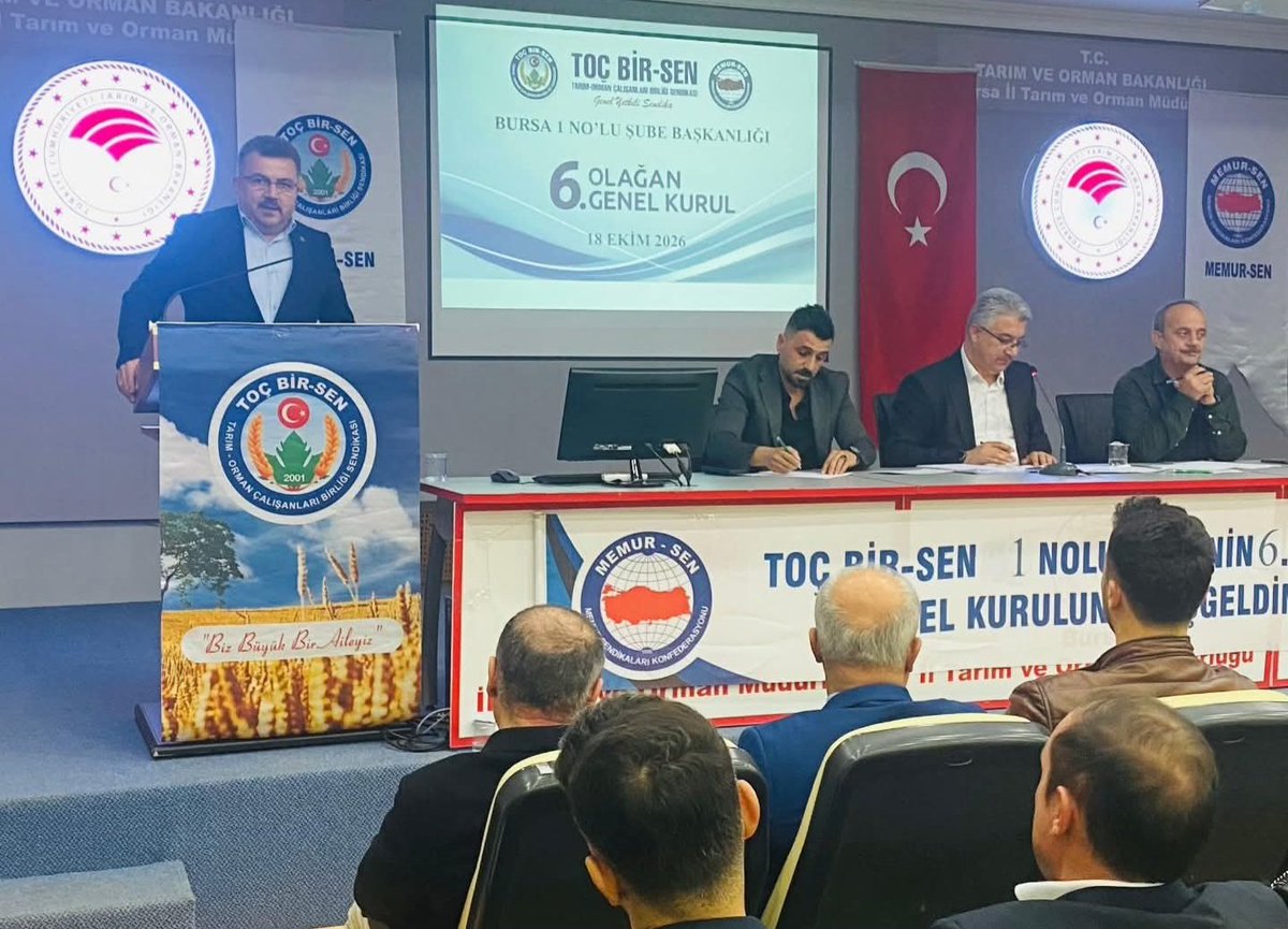 ACAR16RAMAZAN's tweet photo. Toç-Bir-Sen Bursa 1 Nolu Şubemizin 6.Olağan Genel Kurulu'na katıldık.

Yeni dönemin Şube Başkanımız Sn Cihan Akyaka kardeşimizin şahsında Memur-Sen ve Toç-Bir-Sen ailemiz için hayırlı olmasını diliyoruz. 

#ToçBirSen #MemurSen #Bursa https://t.co/aHlYUZA7Li