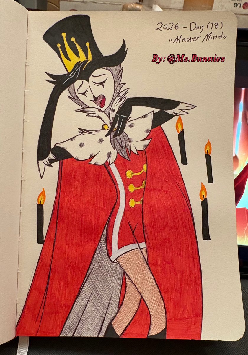 ms_Bunnies's tweet photo. #imptober day 18 mastermind 😈
Stolas proportions are always interesting to draw ✍🏼, also difficult 😅 but nonetheless very fun, I originally thought the theme was motherf*cker 🤣😭 
#mastermind #helluvaboss #stolas #stolashelluvaboss #fanart https://t.co/9dQzlOFoPo