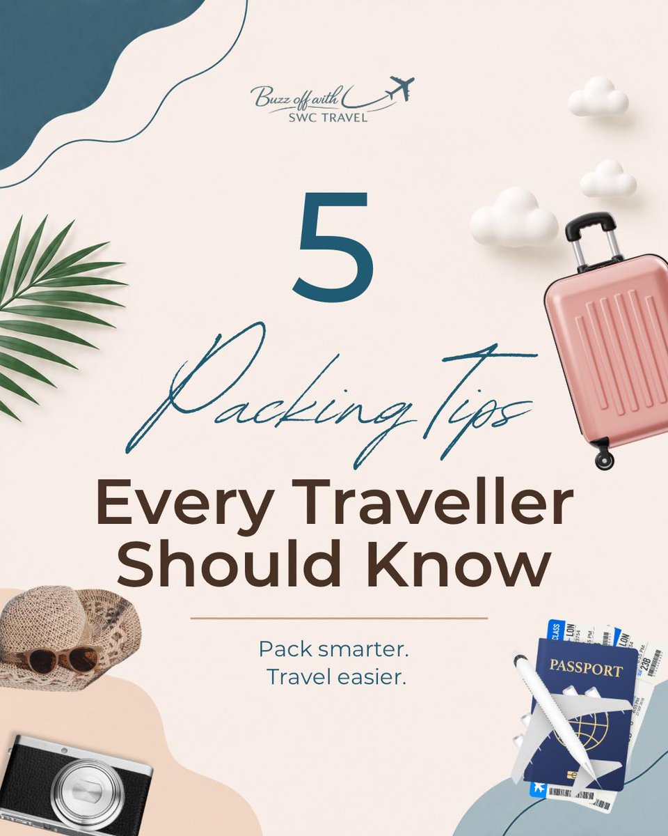yureikly's tweet photo. Packing doesn’t have to be stressful. A little preparation saves time, space, and hassle when you arrive. Save this for your next trip, and share your best packing tip below. https://t.co/frJmy5NAag