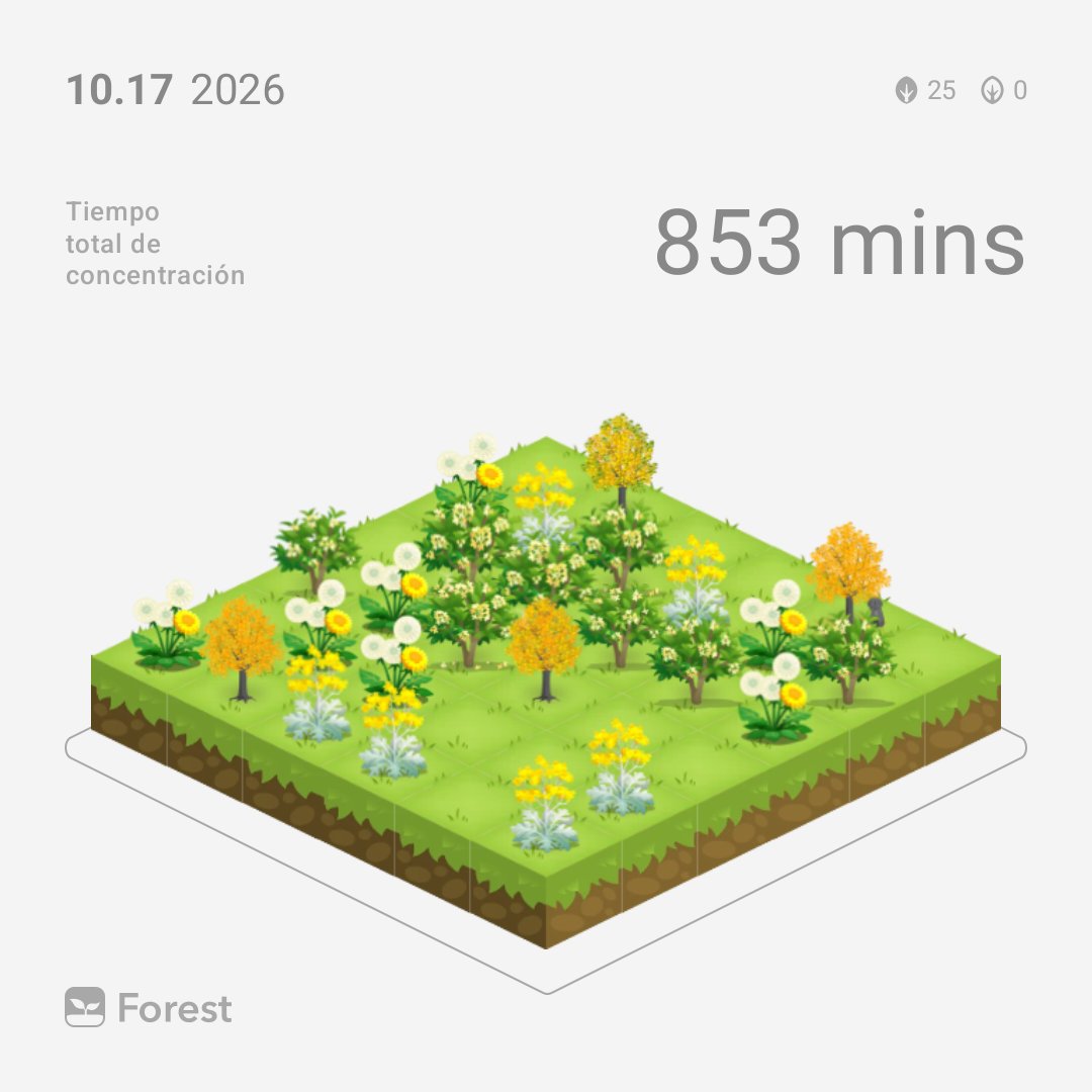 ArtIdeario's tweet photo. Ayer #17Octubre fue un día diferente con mi prometida ❤️, con la app de #Forest pude hacer este pequeño jardín digital 🏡, con varias plantas de edición especial. Estoy alegre con lo que se generó 🌳 https://t.co/OuUHVEFqUV