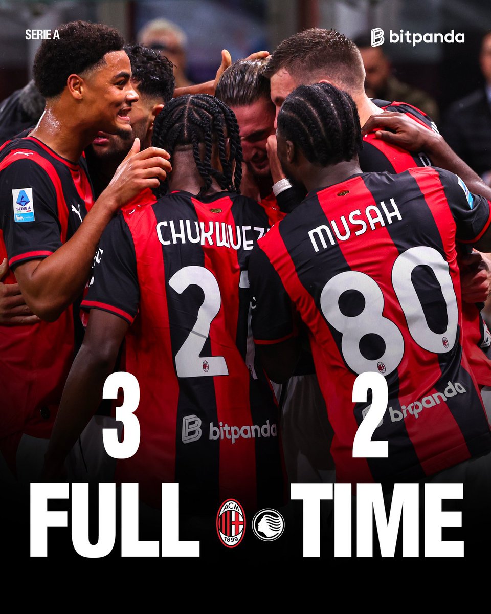 CharmXtova's tweet photo. FT: MILAN 3 ATALANTA 2

- Amorim is doing something great undoubtedly, Atalanta were non-existent for 60+ mins.

- The starters understood their roles.

- The team got tired and the subs didn't do great except perhaps Jashari.

- We need more players.

- Good win!  Forza Milan. https://t.co/uJc76NtViF